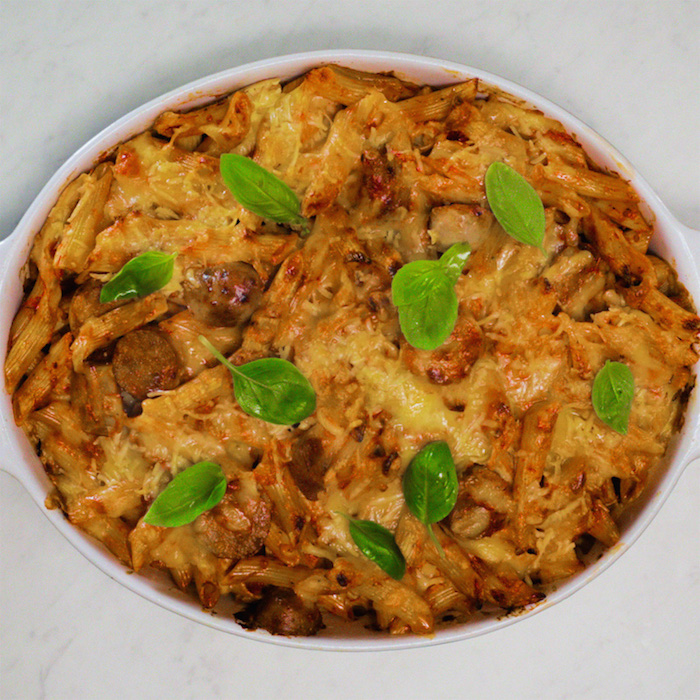sausage pasta bake